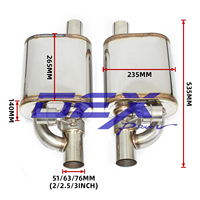 Silencieux d'échappement de voiture DEX avec soupape, Valvetronic universel, 2/2,5/3 pouces, acier inoxydable, épaisseur 1,5 mm, soupape à vide d'échappement