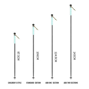 Светящаяся в темноте треккинговая палка из алюминиевого сплава, многофункциональная, для самообороны, складная, для активного отдыха, походов, кемпинга и альпинизма - Product Image 2