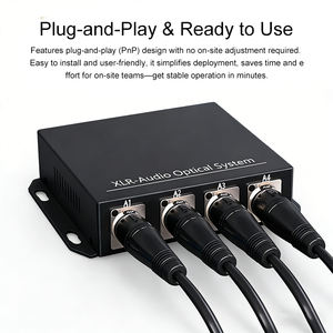 Convertisseur audio fibre optique bidirectionnel 1-8 canaux XLR 8/16/24 bits SC/FC 20KM SMF MMF XLR Audio sur fibre - Product Image 4