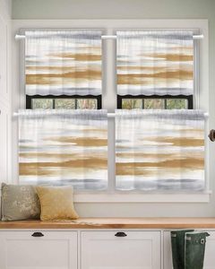 <span class=keywords><strong>Cortinas</strong></span> <span class=keywords><strong>de</strong></span> Cocina Marrón, Gris y Blanco, Cortina Opaca para Encima del Fregadero, Estilo Rústico Vintage, <span class=keywords><strong>2</strong></span> Paneles, Cortina para Ventana <span class=keywords><strong>de</strong></span> <span class=keywords><strong>Baño</strong></span>, Personalizable - Product Image 3