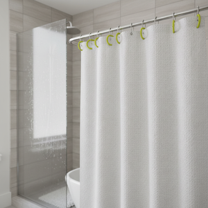 Lot de 12 anneaux de rideau de douche MSV en vert - Product Image 3