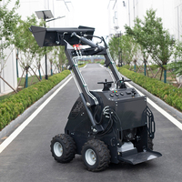 Mini-chargeuse compacte hydraulique à livraison rapide, type mini-chargeuse sur roues avec broyeur forestier