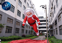 Énorme mascotte gonflable publicitaire personnalisée, design de dessin animé, animal gonflable, Père Noël pour la décoration d'événements