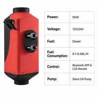 Chauffage de stationnement diesel à conception séparée 12V 24V 220V, alimentation trois-en-un avec contrôleur LCD numérique pour camion, camping-car, fourgonnette, garage