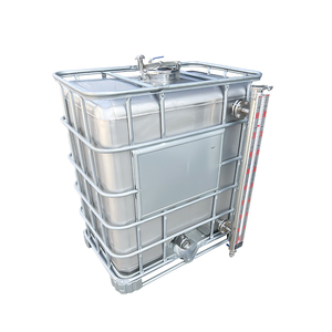 Tambor <span class=keywords><strong>de</strong></span> tonelada <span class=keywords><strong>de</strong></span> acero inoxidable SS304/SS316L, almacenamiento ampliamente utilizado <span class=keywords><strong>de</strong></span> 500 litros, industria química <span class=keywords><strong>de</strong></span> grasa alimentaria, tanque IBC - Product Image 5