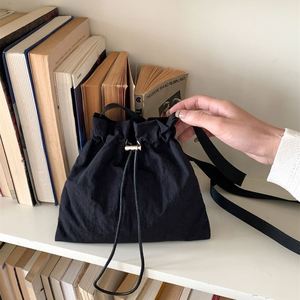 Fashion <b>Small</b> Nylon Cross Body <b>Bag</b> Women <b>Drawstring</b> Fold Soft Mini Shoulder <b>Bag</b> for Mobile Phone <b>Bags</b> Crossbody - Product Image 2