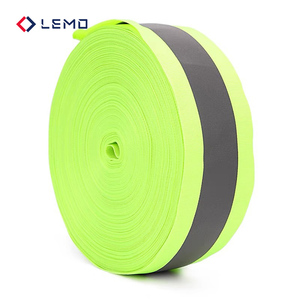 <span class=keywords><strong>Cinta</strong></span> Reflectante <span class=keywords><strong>de</strong></span> <span class=keywords><strong>Seguridad</strong></span> <span class=keywords><strong>Personalizada</strong></span> Estilo Twill, Material Reflectante Verde Fluorescente, Tela con Patrón <span class=keywords><strong>de</strong></span> Rayas - Product Image 2