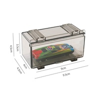 Boîte acrylique de vitrine de vitrine de protecteur en plastique transparent pour des voitures modèles