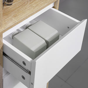 Modern Design Kitchen <b>Cart</b> <b>Wood</b> and Stainless Steel Material - Product Image 6