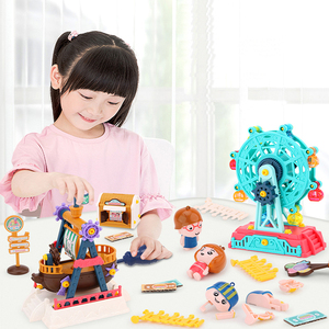 Ensemble de jouets de construction sur le thème du parc d'attractions, 8 thèmes, <span class=keywords><strong>bateau</strong></span> <span class=keywords><strong>pirate</strong></span>, grande roue, carrousel, STEM, bricolage, motricité fine, cadeau pour enfants - Product Image 1