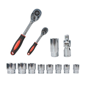 61 Piece Auto <b>Repair</b> Tool Set Socket Ratchet Wrench 1/2 In Chrome Vanadium Steel Hard Case <b>Car</b> Maintenance Kit - Product Image 5