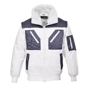 PORTWEST - PJ20WHRL Two tone <b>Pilot</b> white <b>jacket</b> - EAN 5036108204052 WORK <b>JACKETS</b> WINTER SOFTSHELL AND PADDED <b>JACKETS</b> - Product Image 1