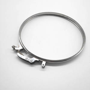 Noir Peint en acier inoxydable double paroi tuyau de cheminée verrouillage <span class=keywords><strong>pince</strong></span> à bande - Product Image 5