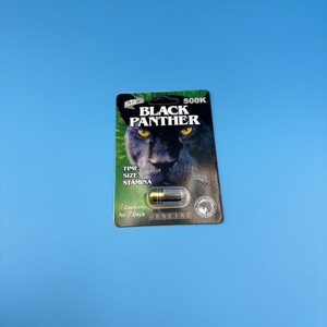 Private Label Black Panther Capsule Black Panther 500k Pocket Size <b>Herbal</b> <b>Supplement</b> Single Capsule Everyday Male Wellness Aid - Product Image 6