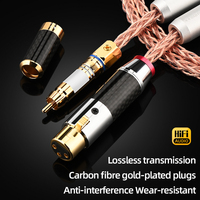 Câble audio OCC ODM/OEM HIFI double RCA mâle vers double XLR mâle/femelle pour microphone de voiture, lecteur DVD TV