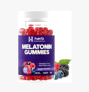 Suplementos de gomitas para dormir con vitamina efectiva de etiqueta privada para adultos-60 gomitas para aliviar el estrés y dormir mejor no para recién nacidos - Product Image 1