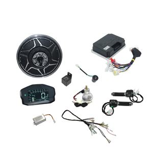 QS moteur Offre Spéciale moto électrique nouveau QS268 9000W 12*<span class=keywords><strong>3</strong></span>.0 pouces V5 72V 130kph BLDC moyeu moteur ND72890 contrôleur Kits - Product Image 1