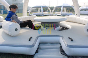 JOYFUL FUN Prix d'usine parcs d'attractions gonflables île flottante <span class=keywords><strong>gonflable</strong></span> - Product Image 3
