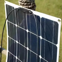 Sunfield Vente d'usine ETFE 100W 105W 110W 18V mono cellules semi-flexible 12V PV panneaux solaires pour bateau marin voitures fourgonnettes caravanes RV