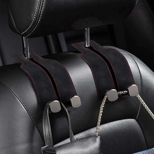 Double appui-tête Siège de voiture Cintre <span class=keywords><strong>en</strong></span> alliage de <span class=keywords><strong>zinc</strong></span> ABS Cintres pour sacs à main Manteau Parapluies Sacs d'épicerie Kit d'intérieur populaire - Product Image 4