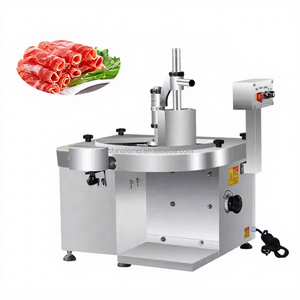 Machine à trancher la viande entièrement automatique de qualité commerciale, coupe-viande frais à épaisseur réglable pour bacon, ventre de porc, bœuf - Product Image 6