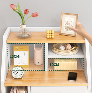 Küçük daire banyo için depolama raf ile Minimalist Modern masif ahşap başucu masa Nordic Mini dolap kiralama odaları için - Product Image 3