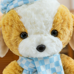Peluches en gros pour chiens et lapins avec béret - Nouveaux animaux en peluche super doux, jouets mignons en vrac pour les boutiques de cadeaux - Product Image 4