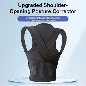 Ceinture de maintien dorsale en nylon pour la correction de la posture <span class=keywords><strong>et</strong></span> le soutien du dos avec protection avancée, design respirant <span class=keywords><strong>et</strong></span> invisible, épaules dégagées - Product Image 2