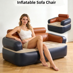 Premium PVC <b>Inflatable</b> <b>Sofa</b>,Waterproof, Foldable,Lightweight | Easy Storage,Cleaning | Perfect for Outdoor Patio, Camping & Home - Product Image 2