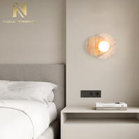 Applique murale LED moderne en travertin pour villa, café, restaurant, escalier, lumière chaude, style Simply Fashion