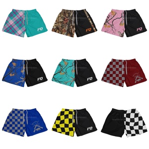 Sublimation personnalisée en gros équestre australien origine aztèque vichy course de chevaux drapeau personnalisé camion footy Shorts avec poches - Product Image 2