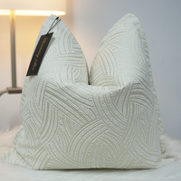 Vente en gros de housses de coussin en velours jacquard de luxe, personnalisées, de haute qualité, pour la décoration de la maison