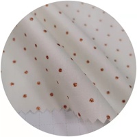 Tissu à paillettes imprimé en popeline de coton 100 à pois pour jupes longues