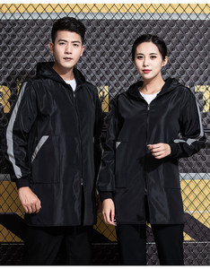 Tuta <span class=keywords><strong>da</strong></span> <span class=keywords><strong>Lavoro</strong></span> Unisex Personalizzabile con Strisce Riflettenti, Protezione dal Freddo, Fodera in Pile di Poliestere, Impermeabile e Antipolvere - Product Image 6