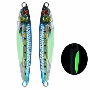 Jiggingduke Duo 3D in 40g 60g bờ đúc chậm sân jigging câu cá kim loại Jig chì jigging biển câu cá thu hút