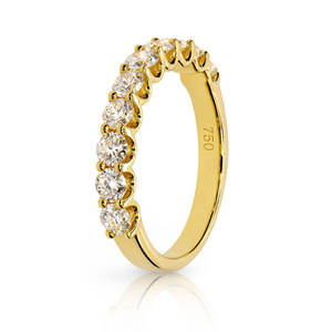 18K White/Yellow/Rose Gold Lab Diamond Ring - Product Image 6