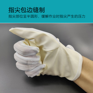 Disposable Anti Static Gloves Full Coating Smooth Emulsion Material For Electronics Industry Work Protection - Product Image 2