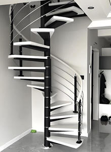 <span class=keywords><strong>Escalier</strong></span> <span class=keywords><strong>en</strong></span> <span class=keywords><strong>colimaçon</strong></span> moderne <span class=keywords><strong>en</strong></span> métal sur mesure avec des marches <span class=keywords><strong>en</strong></span> bois et <span class=keywords><strong>en</strong></span> acier inoxydable, durable, sûr, écologique, pour une utilisation <span class=keywords><strong>en</strong></span> intérieur, idéal pour les appartements - Product Image 2