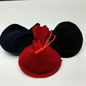 Sac à bijoux en velours recyclable 7*8CM, pochette avec cordon de serrage, emballage pour bijoux - Product Image 2