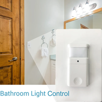 Interrupteur à détecteur de mouvement PIR intelligent sans contact Hooanke homologué ETL, portée de détection de 7,9 m, 120 V, pour utilisation dans les escaliers, les hôtels et les couloirs