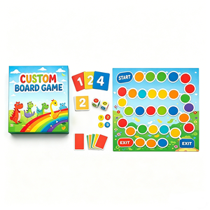 Factory OEM Custom Board Game Manufacturer Wholesale Price Custom Logo Portable Eco-Friendly Card Game Set for Party Kids - Product Image 2