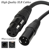Câble de microphone XLR OEM 10m Mâle-Femelle pour connexion audio équilibrée pour équipement audio-vidéo