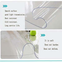 HUIHE Nappe Ronde Transparente Minimaliste en PVC, Housse de Table Délicate, Imperméable et Anti-Taches, de Haute Qualité pour la Maison