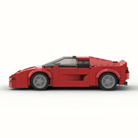 Compatible avec les briques de marque, petites particules, voiture de sport de luxe, assemblage MOC, jouets de construction en plastique ABS DIY