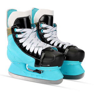 Patins <span class=keywords><strong>de</strong></span> <span class=keywords><strong>hockey</strong></span> sur glace à la mode bleu ciel avec lame <span class=keywords><strong>en</strong></span> acier inoxydable et maille respirante, Offre Spéciale et haute technologie - Product Image 2