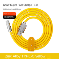 Kabel Usb Tipe C Kabel Data Pengisian Daya Super Cepat, Kabel Pengisian Cepat Tebal dari Paduan Seng dan Karet Silikon untuk Android