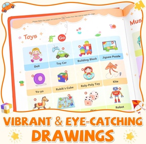 Il mio primo libro sonoro con parole inglesi, libro parlante per l'apprendimento dell'inglese, libri educativi interattivi per bambini - Product Image 4