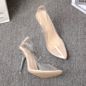 Zapatos de Tacón Alto para Mujer, Modelo 2025, 10CM, Transparentes, de PVC, con Punta en Pico - Product Image 3