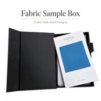 Boîte de présentation personnalisée pour échantillons de tissus, catalogue de tissus, carnet d'échantillons de couleurs, emballage avec logo