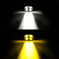Feux de conduite mini LED de 3 pouces 40w, feux antibrouillard bicolores, faisceau spot pour camion tout-terrain, tracteur, SUV, VTT, moto, éclairage de travail LED